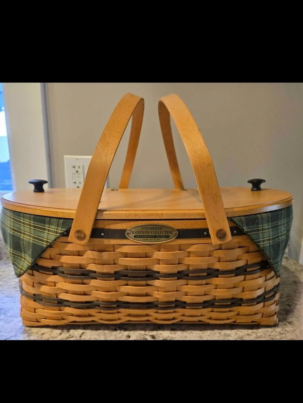 Longaberger 1999 Traditions Collection Generosity Basket 5 Piece